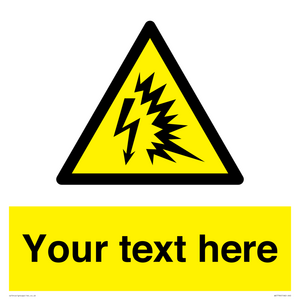 Custom warning Arc flash